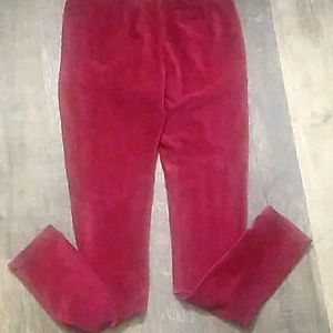 Burgundy corduroy like leggings
